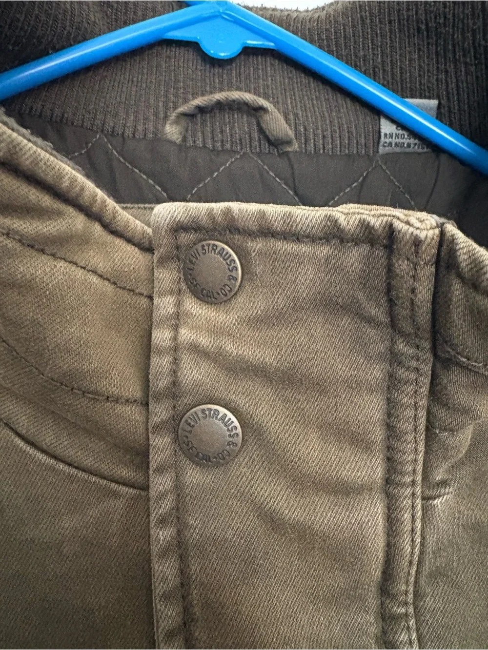 Levi’s Quilted Field Jacket - Olive Green - Large